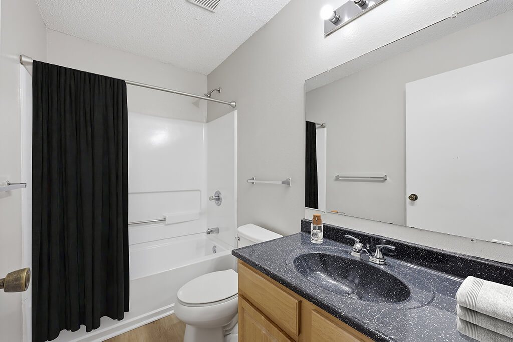 Townhome bathroom at Greens of Pine Glen in Durham NC